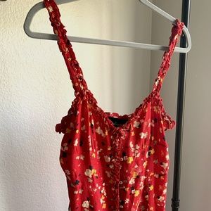 Réalisation Juliet Dress Rouge Fleur Sz L
